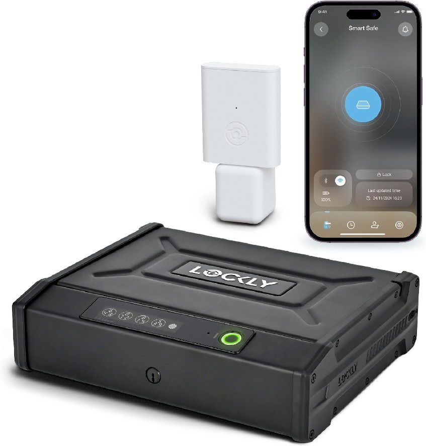 0.096-cu ft Safe box with Biometric Lock
