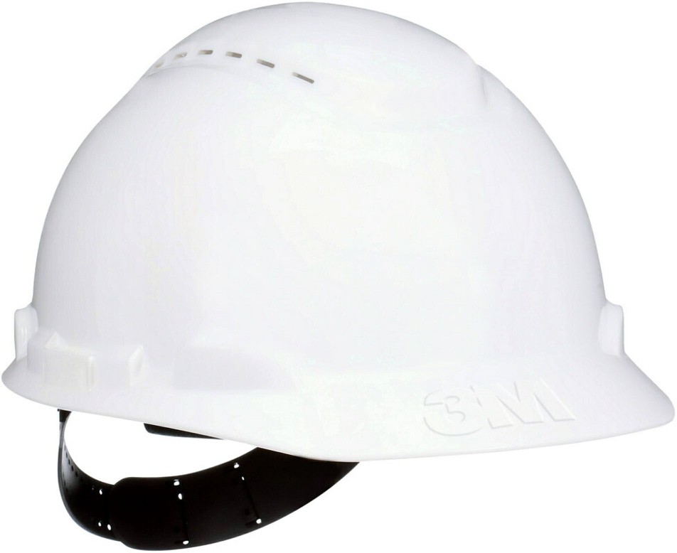 Type I Vented White Hard Hat