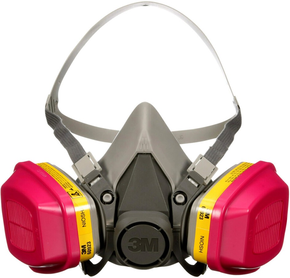 Grey Reusable P100 Multi-Purpose Half Face Respirator