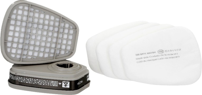Grey Reusable P95 Half Face Respirator