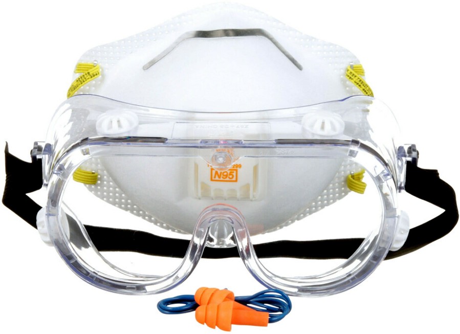 White Disposable N95 Valved Respirator