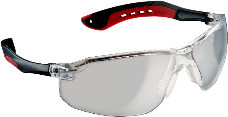 Clear Lens Flat Temple Anti-Scratch Plastic Safety Glasses