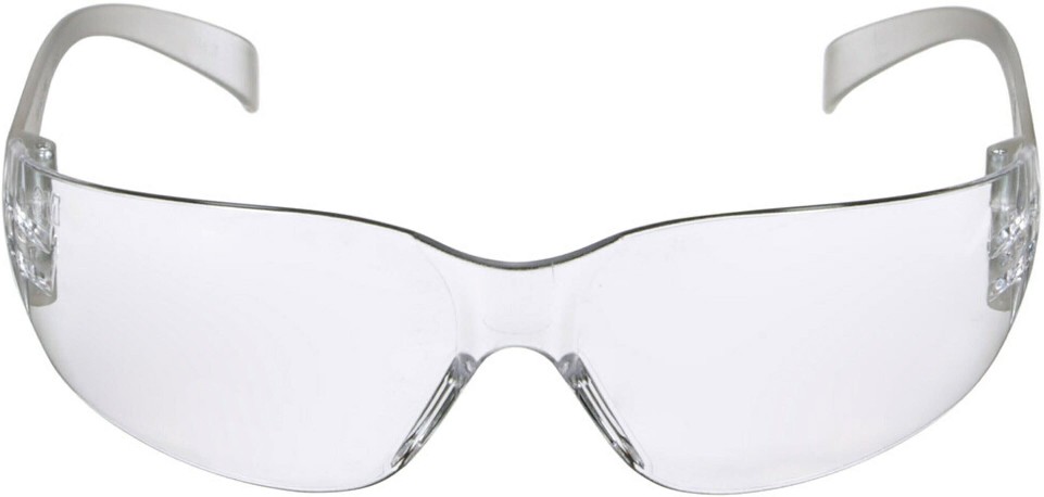 Clear Lens Anti-Scratch Plastic Safety Glasses