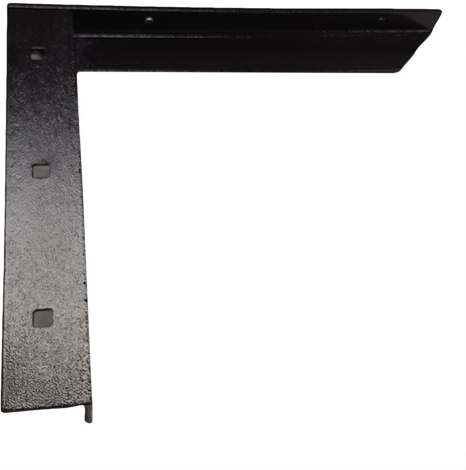 Concealed Bracket 14-in x 2-in x 12-in Black Steel Countertop support bracket