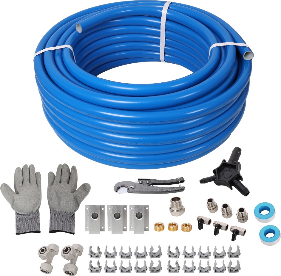 3/4-in x 100ft Air Compressor Piping High Quality PEX-AL-PEX Tubing Air Hose Kit Air Compressor AccessoriesBlue Tubing