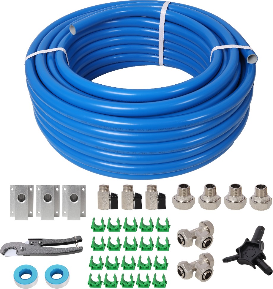 3/4 Inch Tubing Industrial Compressed Air Piping System 100 Feet Length High Quality PEX-AL-PEX TubingBlue Tubing