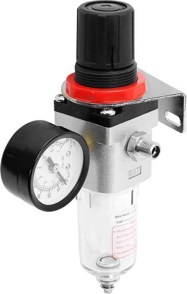 Pro Airbrush Air Compressor Regulator with Water-Trap Filter