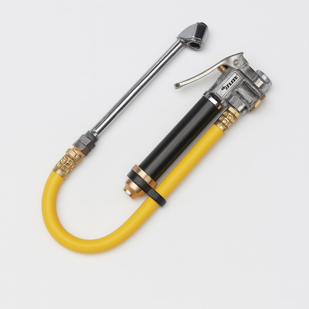 Brass/Steel Inflator Gauge with Hose 1/4 in. NPT 120 psi 1 pc