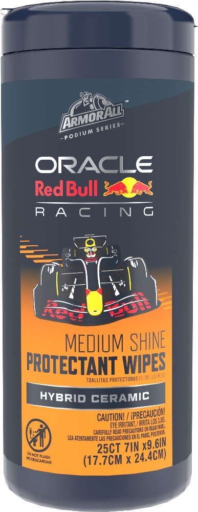 Podium Series Hybrid Ceramic Medium Shine Protectant Wipes 25 -Count Wipes Car Interior Cleaner