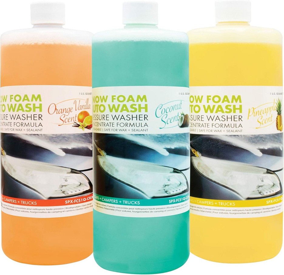 SPX-AW3Q 3 Pack Premium Snow Foam Auto Washing Soap and Concentrated Detergent