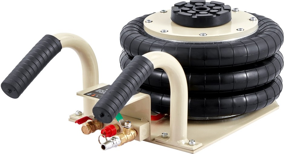 White 3-Ton Steel Pneumatic Air lift