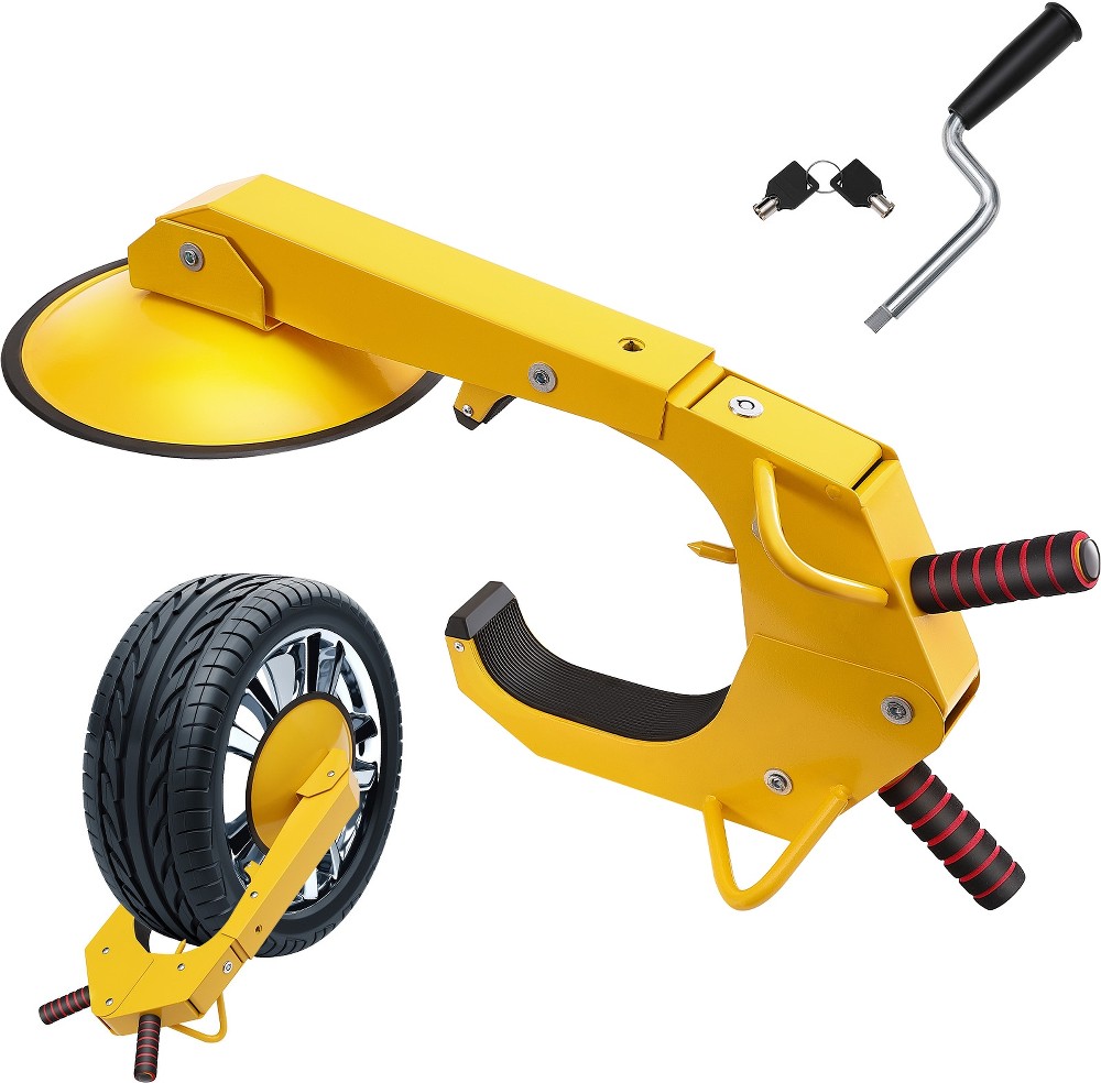 Tire Clamp Lock Individual Packaging Rugged Tire Security Anti-theft Wheel Cover For Rvs Cars Trucks and Suvs
