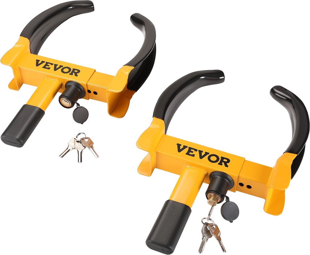 Wheel Lock, 2 Packs Universal Wheel Clamp Lock