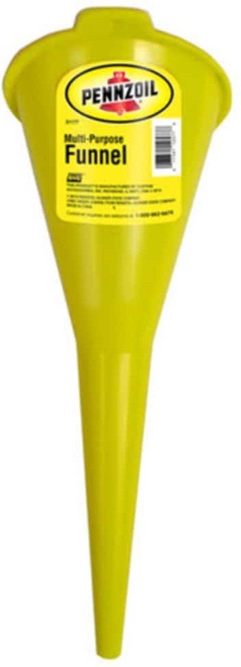 Yellow 15.3 in. H Polypropylene Funnel