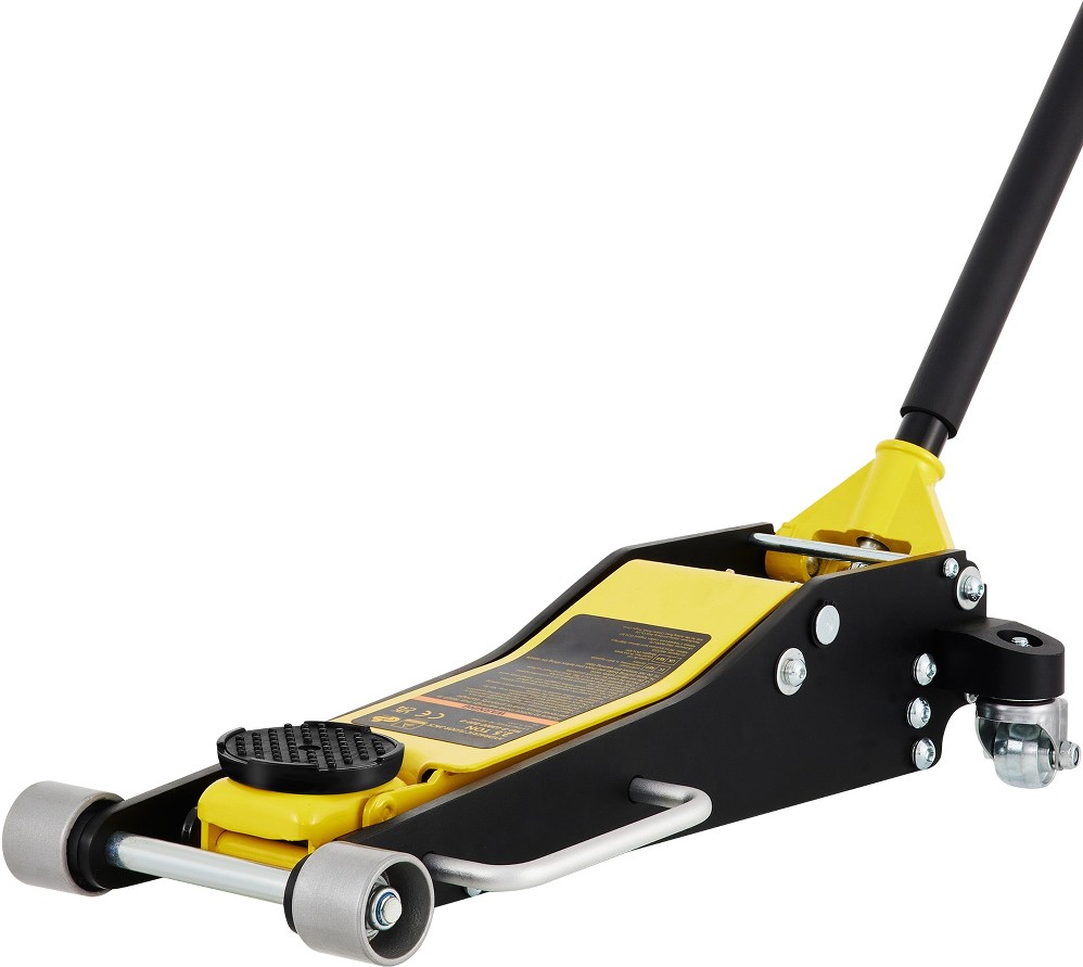 Yellow Aluminum/Steel Hydraulic Low profile floor jack