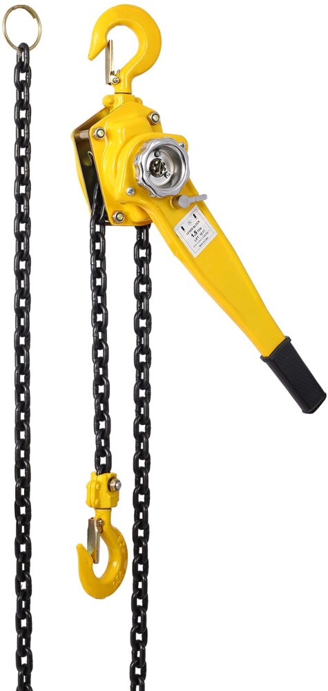 Lever Chain Hoist 1 1/2 Ton 3300LBS Capacity 10 FT Chain Come Along with Heavy Duty Hooks Ratchet Lever Chain Block Hoist Lift Puller