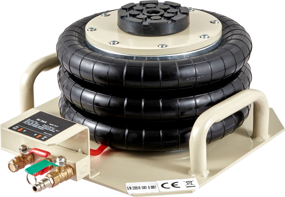White 3-Ton Steel Pneumatic Air lift