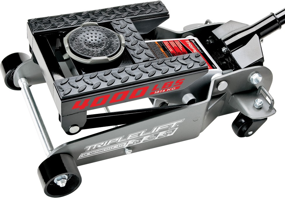 Gray 2-Ton Steel Hydraulic Floor jack