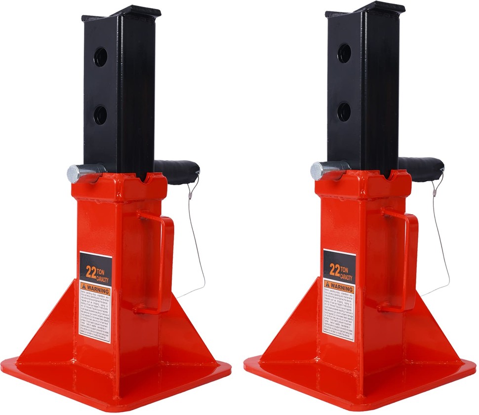 Red 22-Ton Steel Jack stand