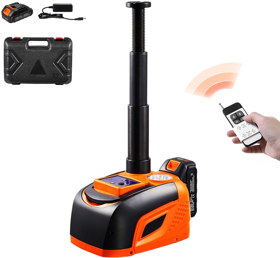 Orange 5-Ton Metal Electric Jack kit