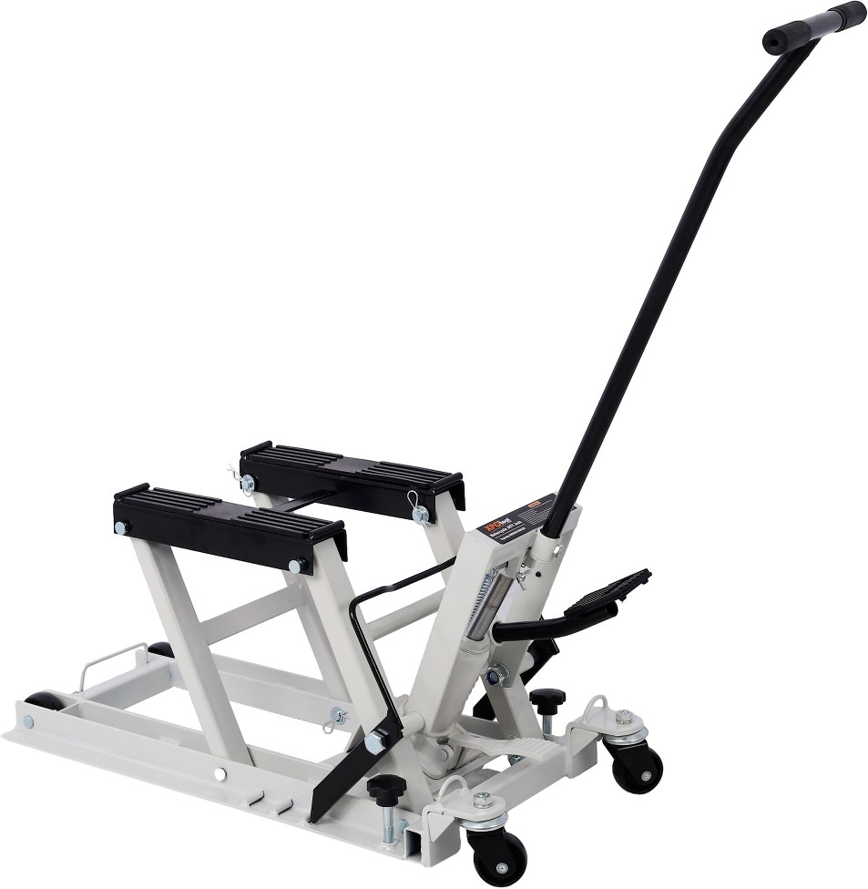 Gray 0.7-Ton Steel Hydraulic Scissor jack
