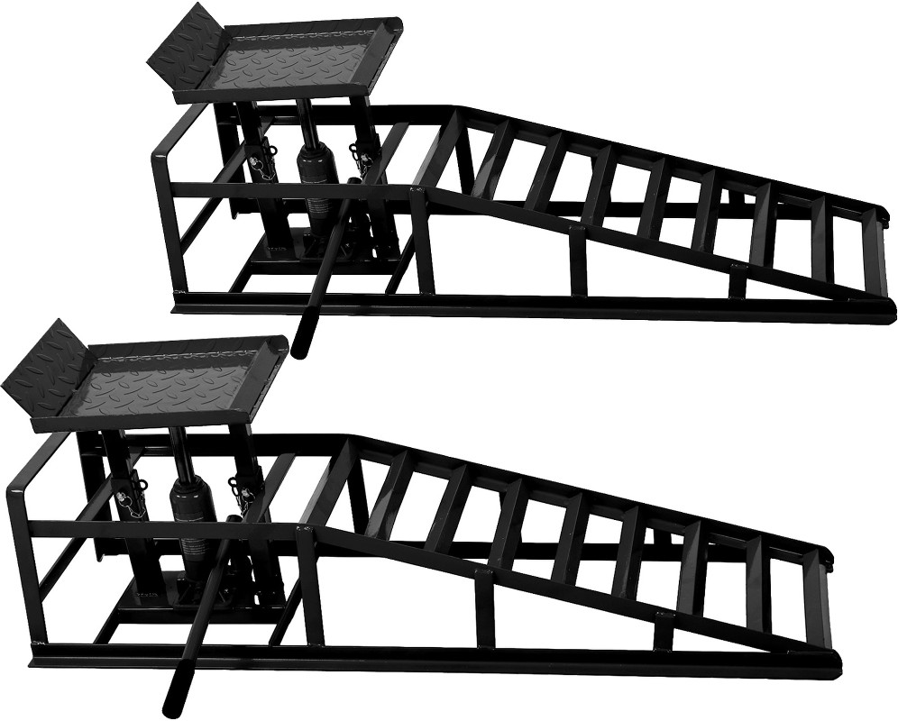 Black 4.5-Ton Steel Air/Hydraulic Air lift