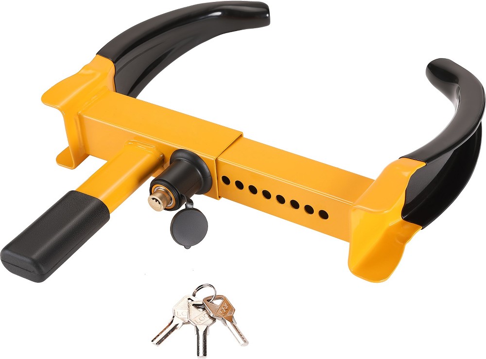 Tire Clamp. 2 Sets Universal Anti-theft Lock. Sturdy For Vehicles. Rvs. Atvs. Golf Carts. Boats. Motorcycles. 6 Keys Included