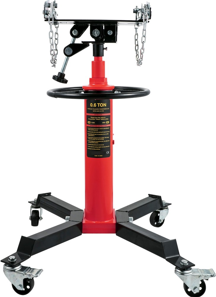 Red 0.6-Ton Steel Hydraulic Transmission jack