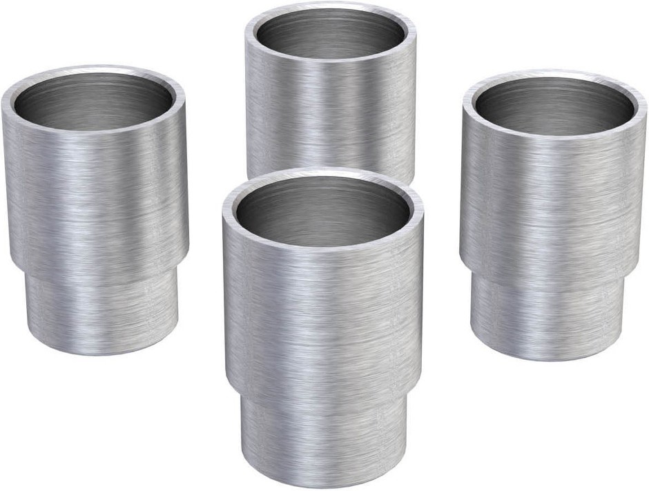 60mm Pin Medium 2-post Stacking Truck/van Adapter, 63mm High, Set Of 4