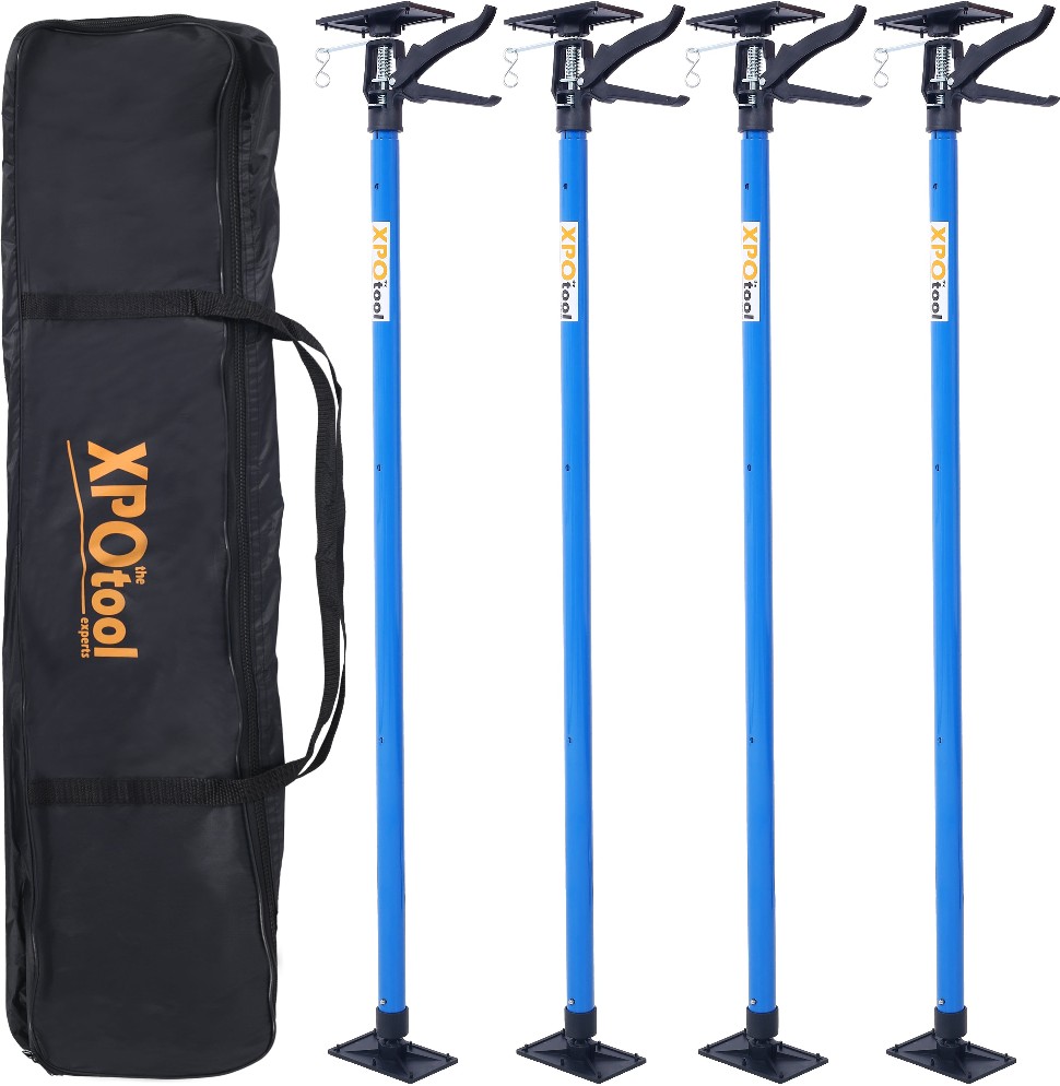 4 Pack Adjustable Support Pole Steel 3rd Hand Support System Support Rod