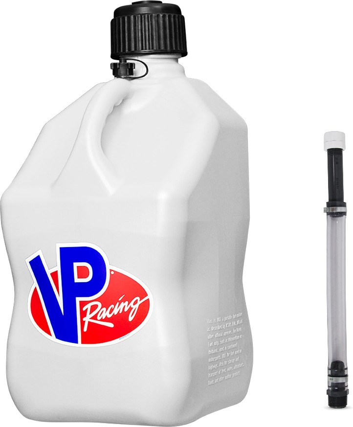 White 5.5-Gallon Motorsport Container Utility Jug W/ Deluxe Hose