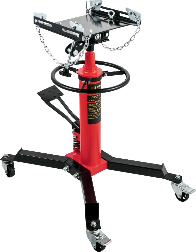 Red 0.5-Ton Steel Hydraulic Transmission jack