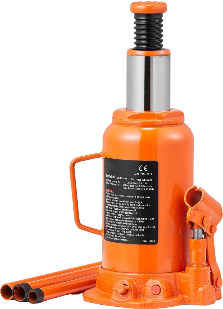Orange Steel Hydraulic Bottle jack