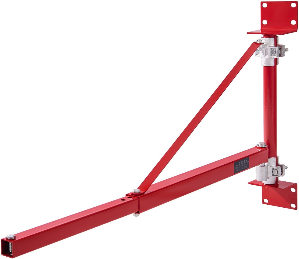 Electric Hoist Support Arm 660 lbs Capacity Swivel Lifting Arm with Pole Steel Frame for Workshop Garage Winch Hoist
