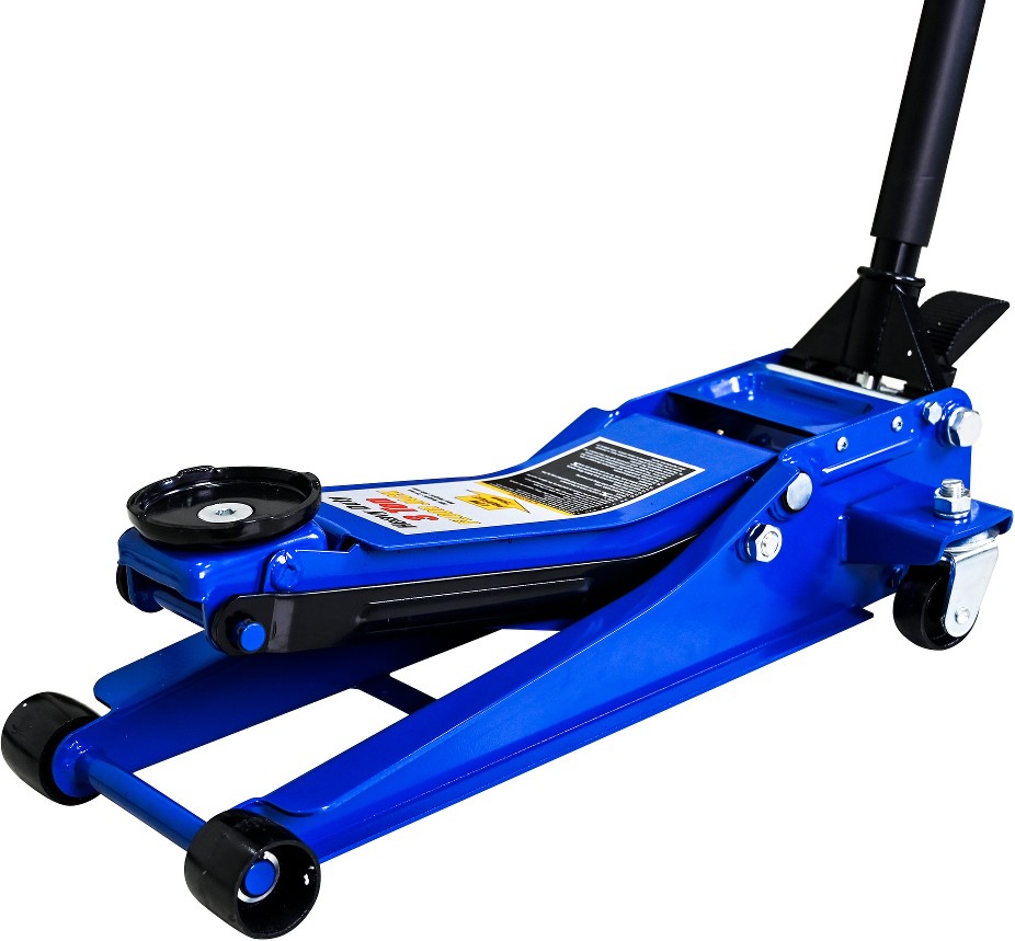 Blue 3-Ton Steel Hydraulic Floor jack