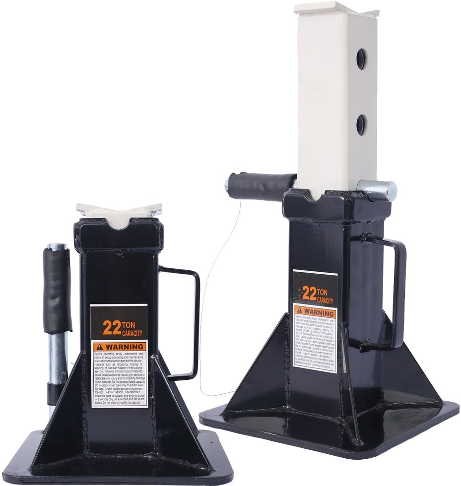 Black 22-Ton Steel Jack stand