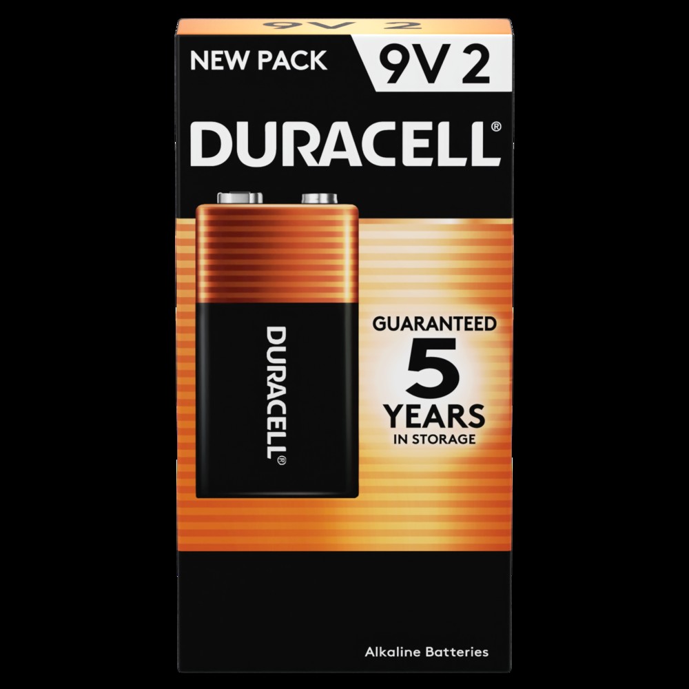 Coppertop Alkaline 9-Volt Batteries 2 -Pack