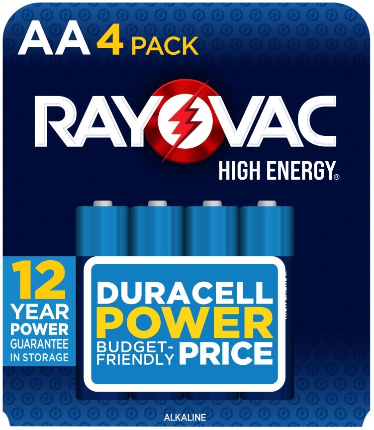 High Energy Alkaline AA Batteries ( 4 -Pack)