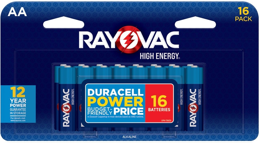 High Energy Alkaline AA Batteries ( 16 -Pack)