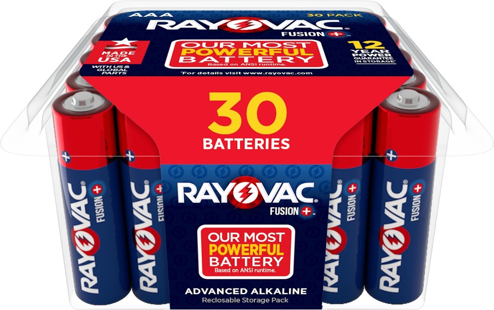 Fusion Alkaline AAA Batteries ( 30 -Pack)