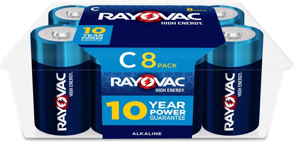 High Energy Alkaline C Batteries ( 8 -Pack )