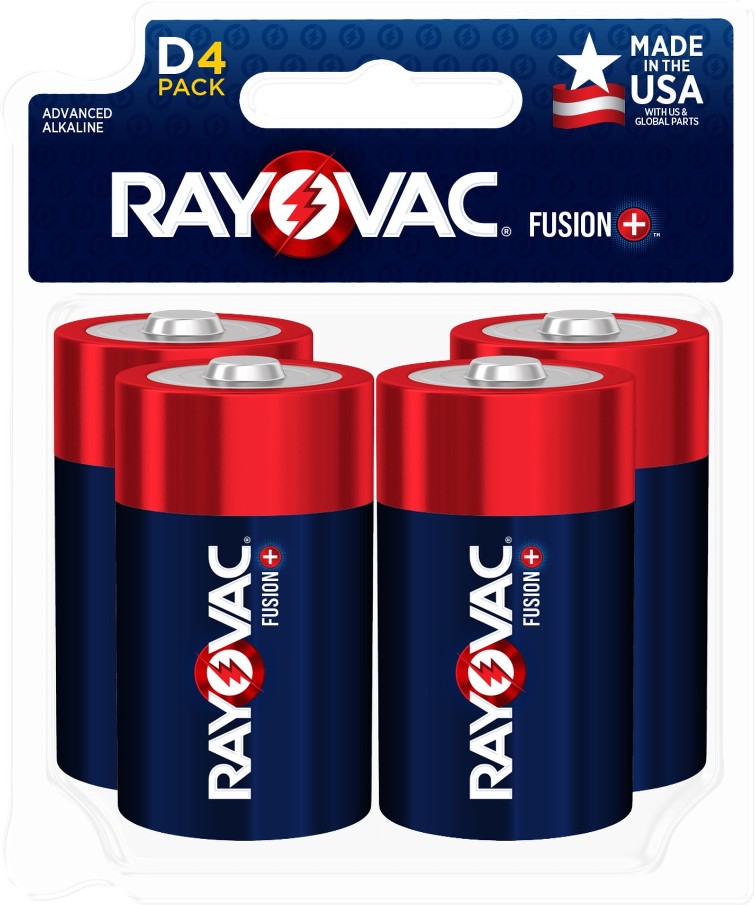 Fusion Alkaline D Batteries ( 4 -Pack )