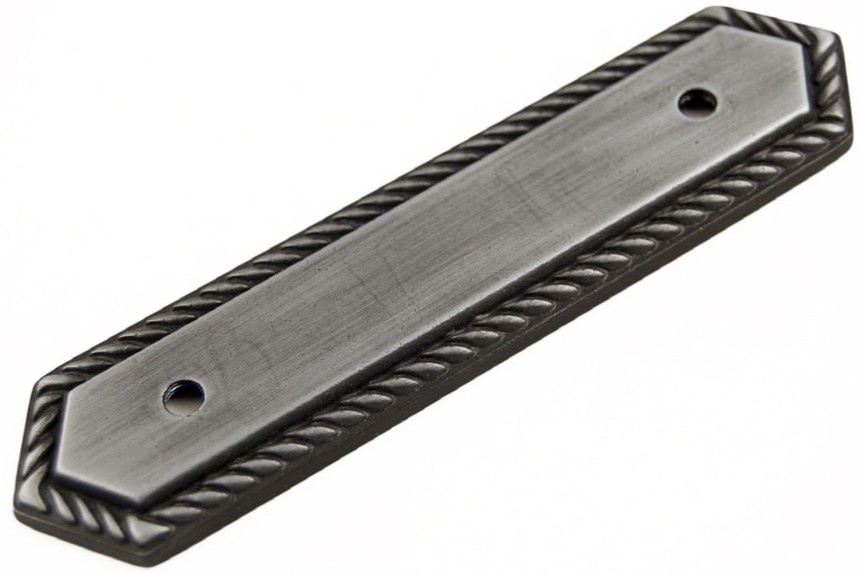 Distressed Nickel Cabinet Backplate