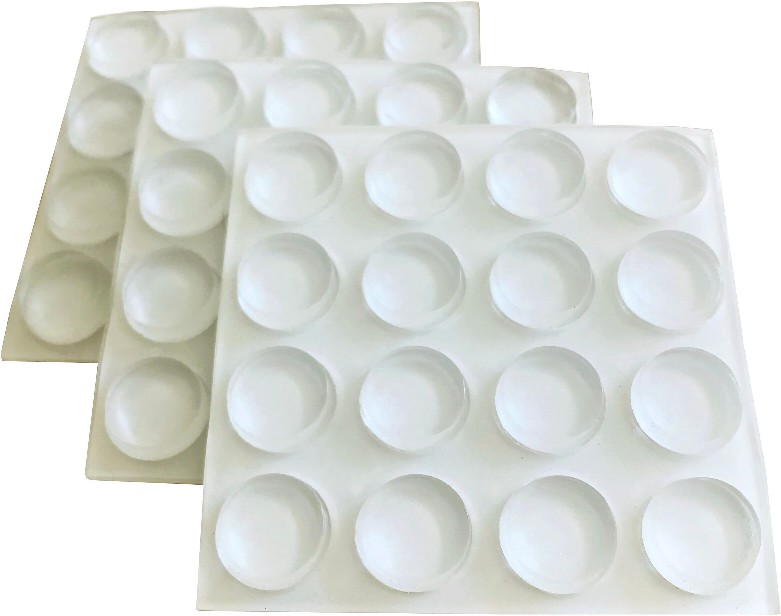 48 -Pack Round Plastic Cabinet Bumpers
