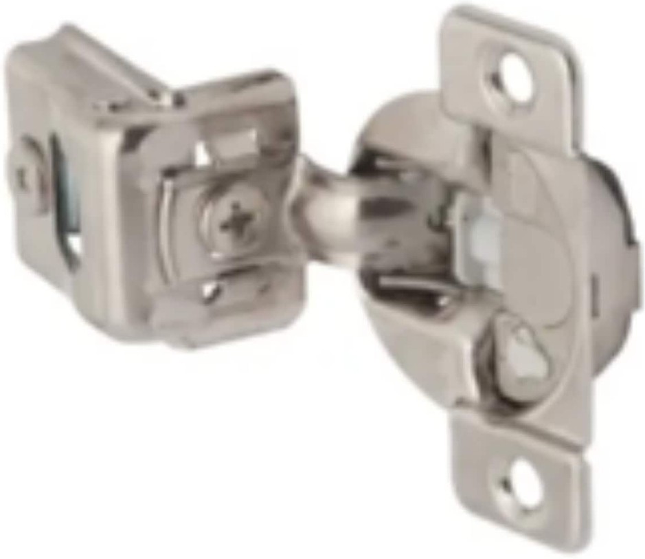 105-Degree 1-1/4-in Overlay Overlay Surface Self-Closing Soft Close Satin Nickel Cabinet Hinge , 1 Pairs ( 2 -Pieces)