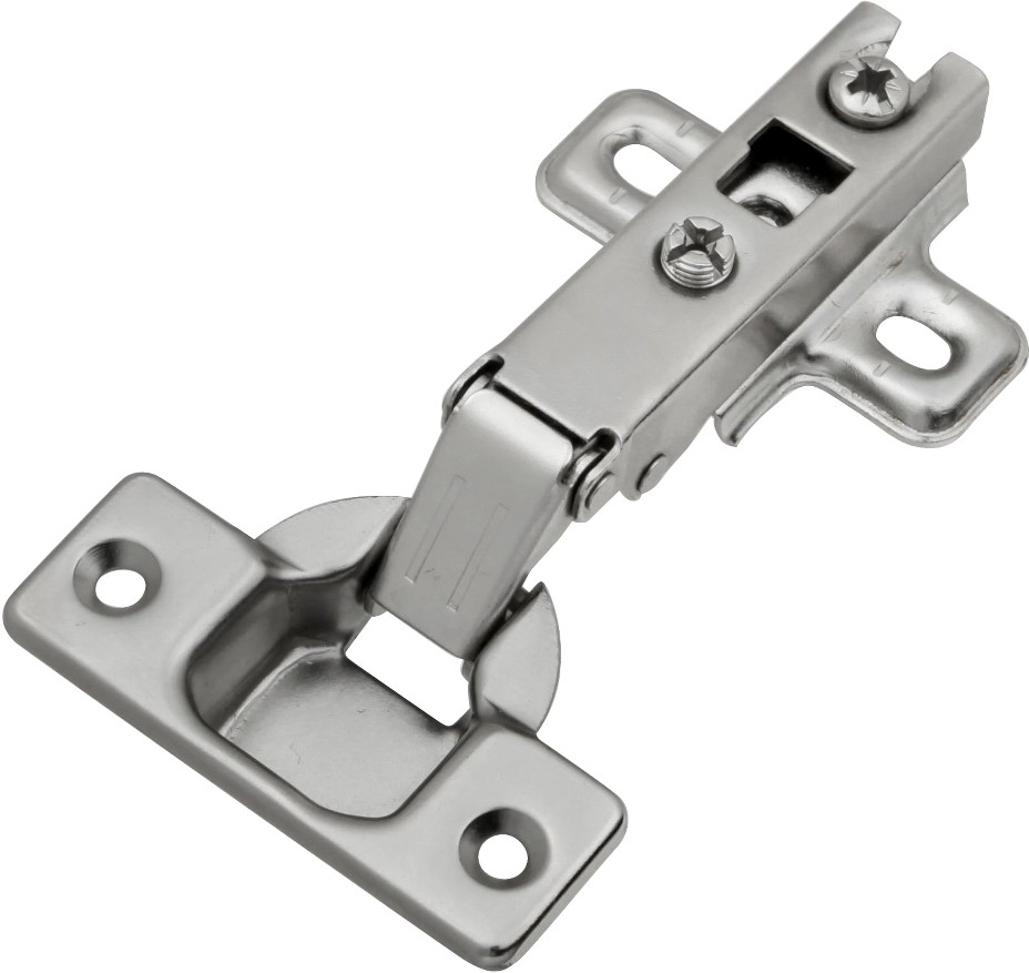 105-Degree Full Overlay Concealed Concealed Self-Closing Polished Nickel Cabinet Hinge ,