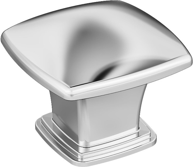 Garfield 1-3/16-in Polished Chrome Square Traditional Cabinet Knob