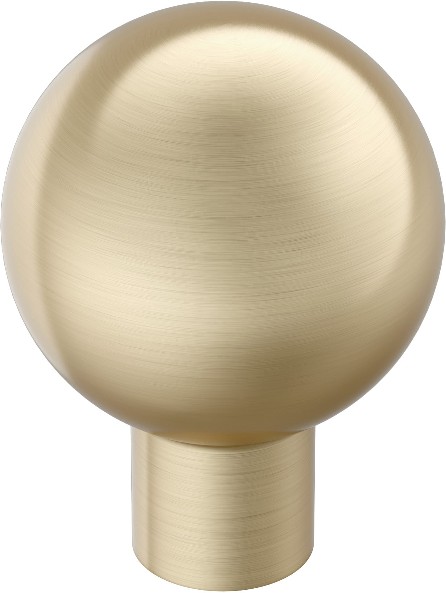 Coble 1-1/8-in Golden Champagne Round Transitional Cabinet Knob