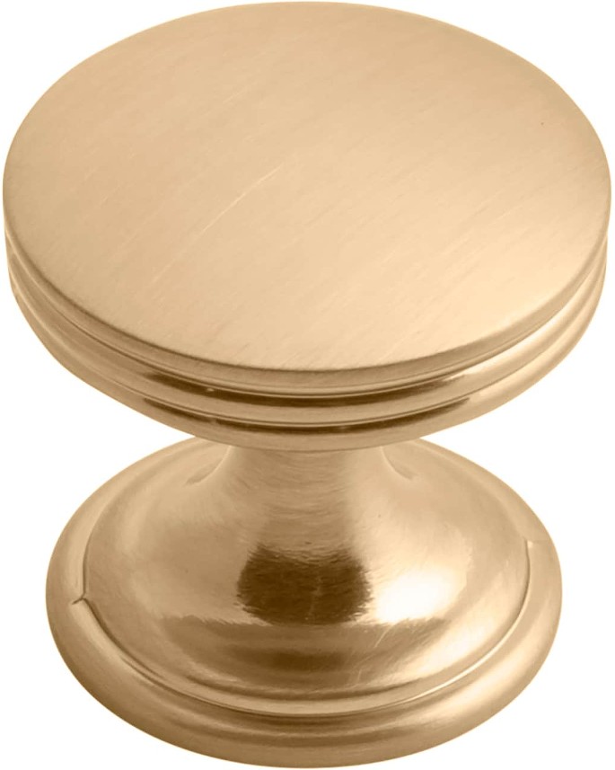 American Diner 1-in Champagne Bronze Round Transitional Cabinet Knob