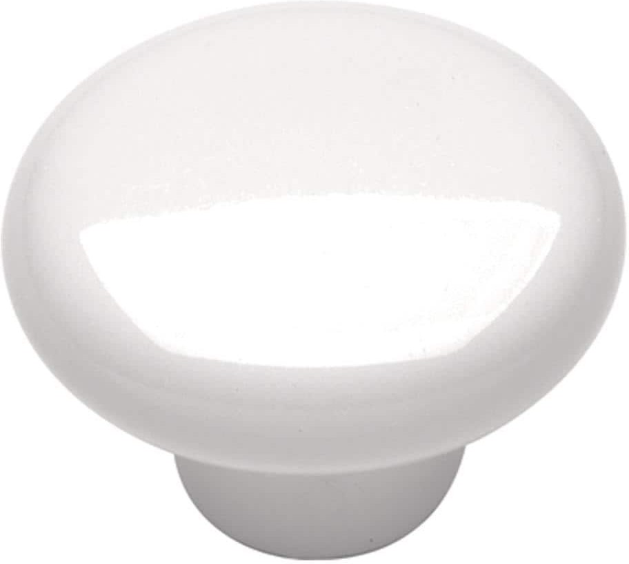 Tranquility 1-1/4-in White Mushroom Traditional Cabinet Knob